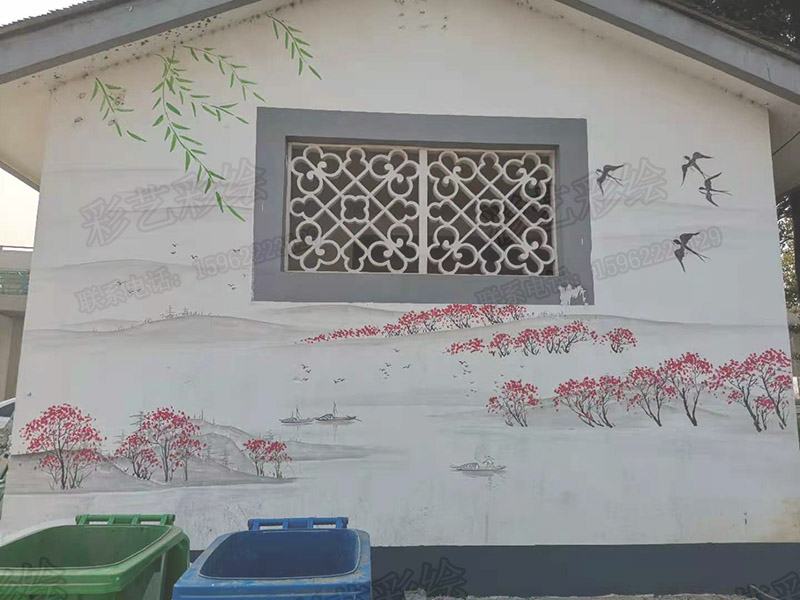 蘇州彩繪,蘇州文化墻,蘇州藝術(shù)畫(huà)